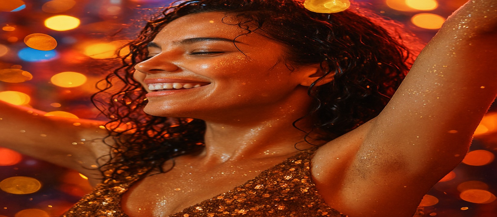 এভিয়েটর গেমে জয়ের আনন্দে উচ্ছ্বসিত এক নারী, চারপাশে উড়ছে স্বর্ণমুদ্রা