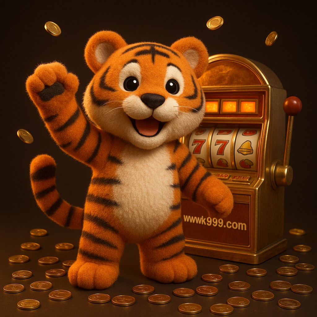 আর্কেড জয়ের সুখে উত্তেজিত এক বাঘশাবক